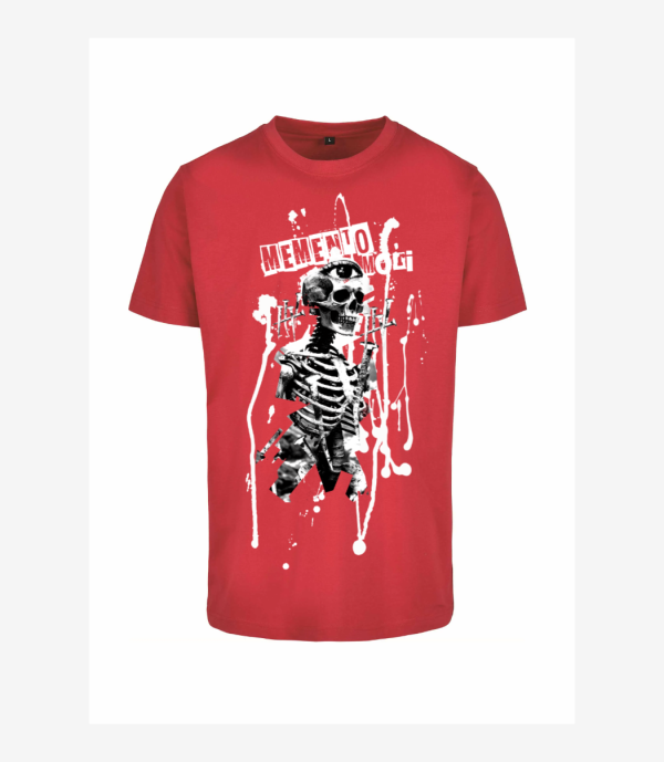 Memento Mori - T-Shirts Unisex Rouge - Rouge - Face - Arno le Daron - T-Shirts Unisex - vue arrière | inktowearshop